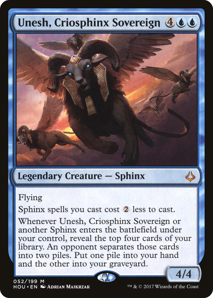 Unesh, Criosphinx Sovereign (HOU-052) - mythic