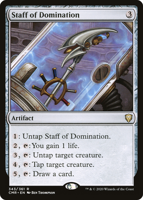 Staff of Domination (CMR-343) - rare - Foil
