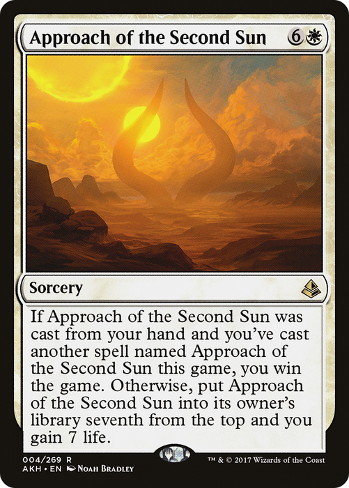 Approach of the Second Sun (AKH-004) - rare - Foil