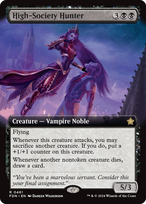 High-Society Hunter (FDN-461) - rare: (Extended Art) - Foil