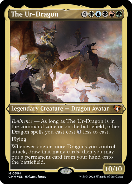 The Ur-Dragon (CMM-594) - mythic - Etched Foil