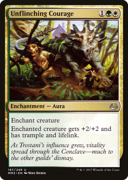 Unflinching Courage (MM3-197) - uncommon - Foil