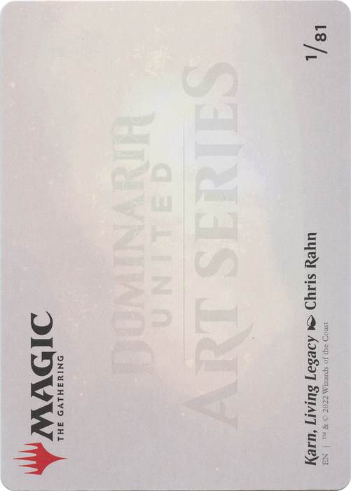 Karn, Living Legacy // Karn, Living Legacy (ADMU-001) - common (Borderless)