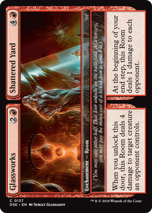 Glassworks // Shattered Yard (DSK-137) - common - Foil