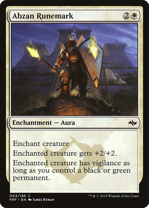 Abzan Runemark (FRF-003) - common - Foil