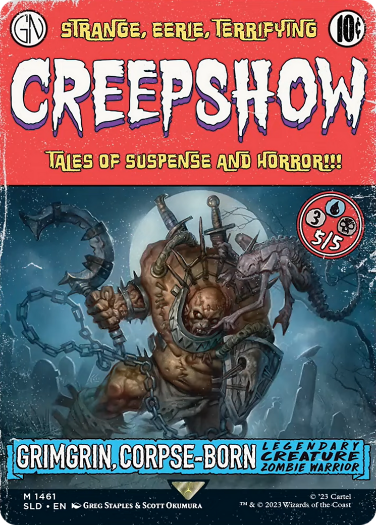 Grimgrin, Corpse-Born // Grimgrin, Corpse-Born (SLD-1461) - mythic: (Full Art) (Borderless)