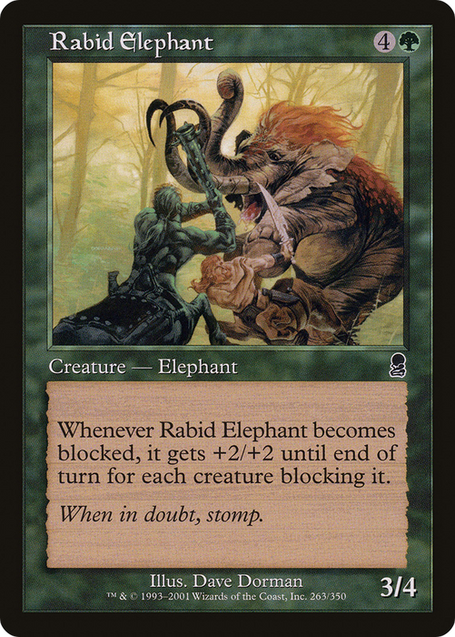Rabid Elephant (ODY-263) - common - Foil