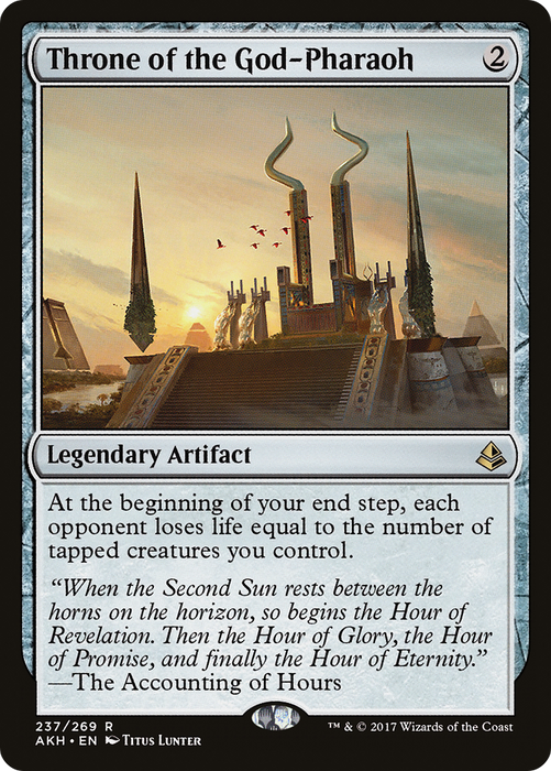 Throne of the God-Pharaoh (AKH-237) - rare