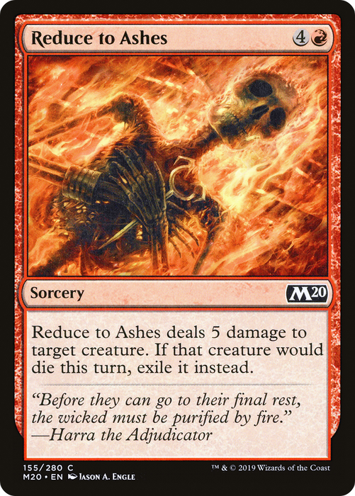 Reduce to Ashes (M20-155) - common - Foil