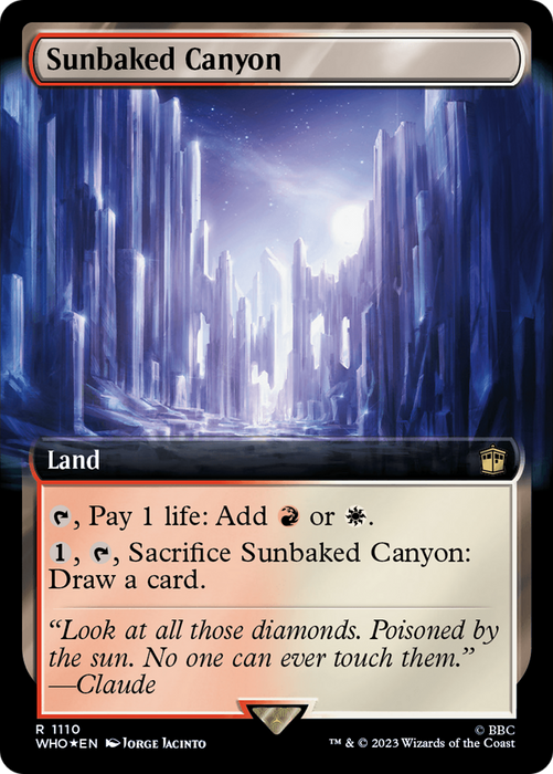 Sunbaked Canyon (WHO-1110) - rare: (Extended Art) - Foil