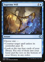 Supreme Will (GN3-040) - uncommon