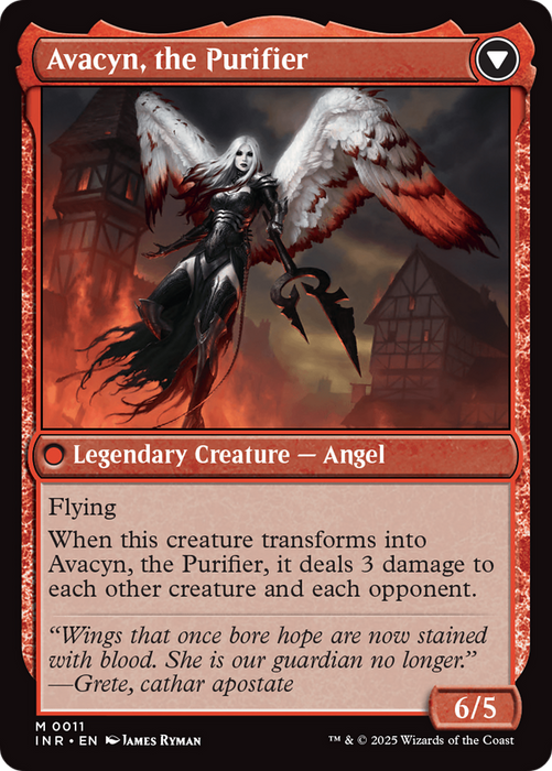 Archangel Avacyn // Avacyn, the Purifier (INR-011) - mythic