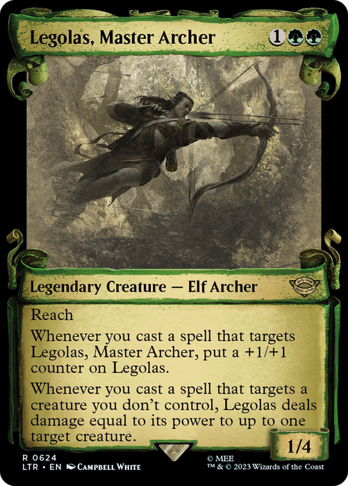 Legolas, Master Archer (LTR-624) - rare: (Showcase) - Foil