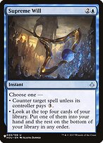 Supreme Will (LIST-HOU-49) - uncommon