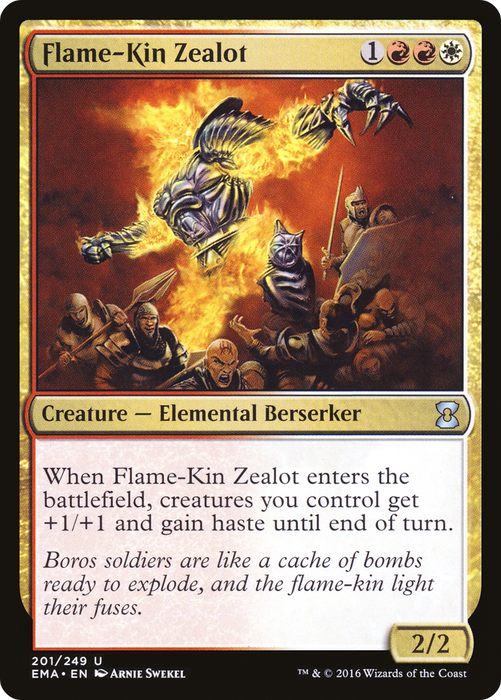 Flame-Kin Zealot (EMA-201) - uncommon - Foil