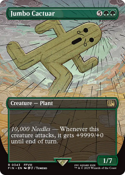 Jumbo Cactuar (FIN-343) - rare (Borderless)