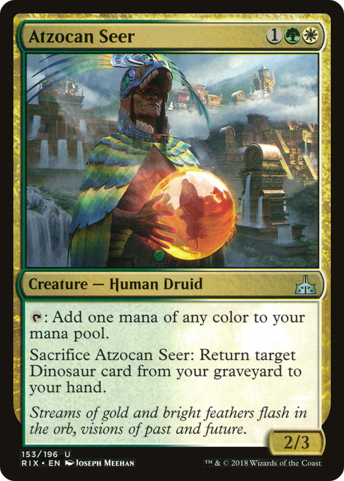 Atzocan Seer (RIX-153) - uncommon - Foil
