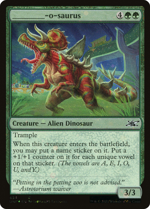 _____-o-saurus (UNF-434) - common - Foil