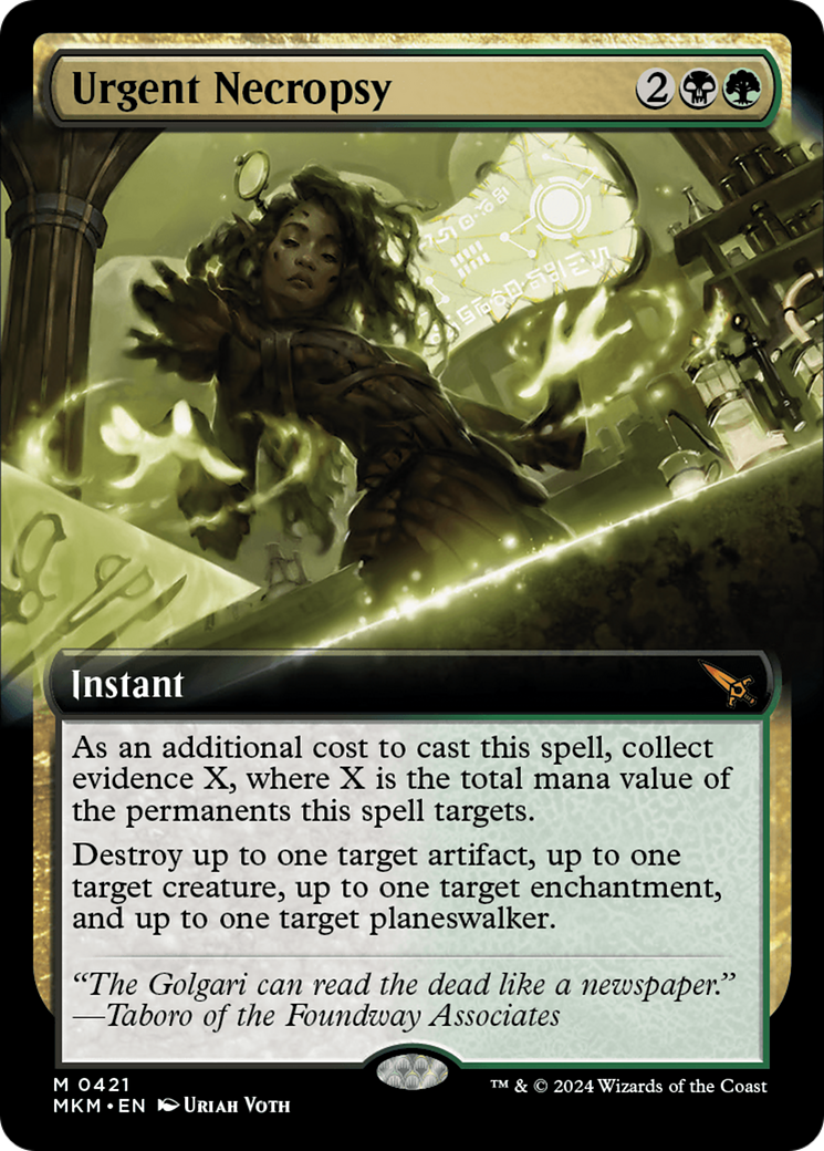 Urgent Necropsy (MKM-421) - mythic: (Extended Art)