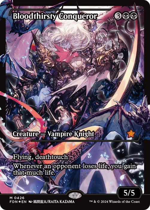 Bloodthirsty Conqueror (FDN-426) - mythic: (Showcase) - Foil