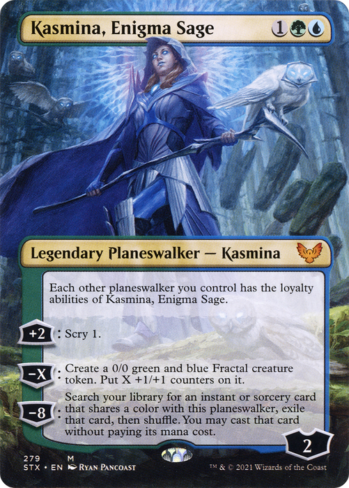 Kasmina, Enigma Sage (STX-279) - mythic (Borderless) - Foil