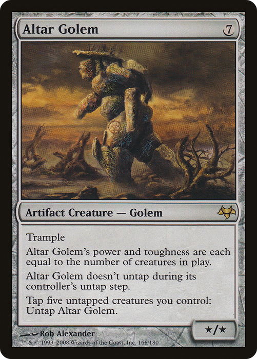 Altar Golem (EVE-166) - rare - Foil