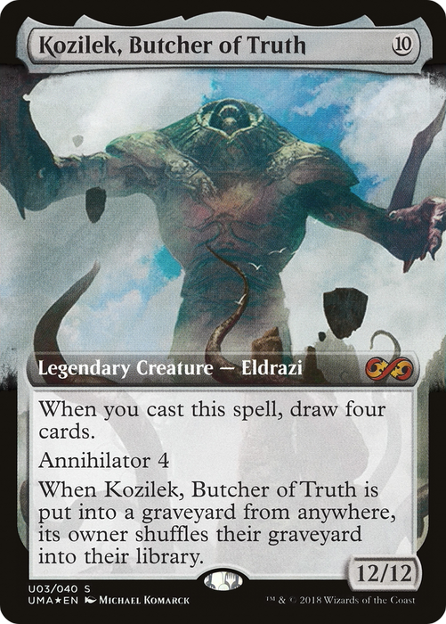 Kozilek, Butcher of Truth (UMA:BT-0U3) - mythic: (Extended Art) - Foil