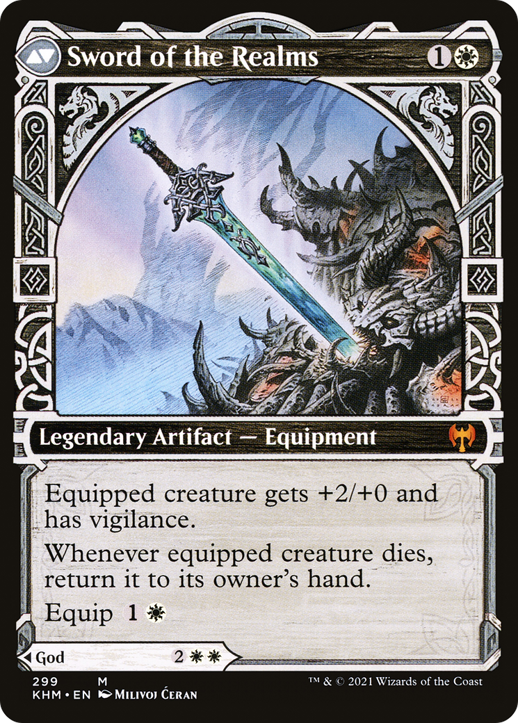 Halvar, God of Battle // Sword of the Realms (KHM-299) - mythic: (Showcase)