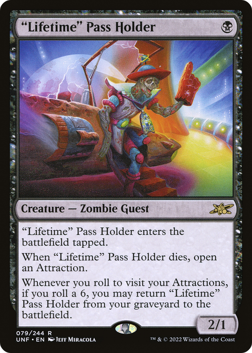 "Lifetime" Pass Holder (UNF-079) - rare