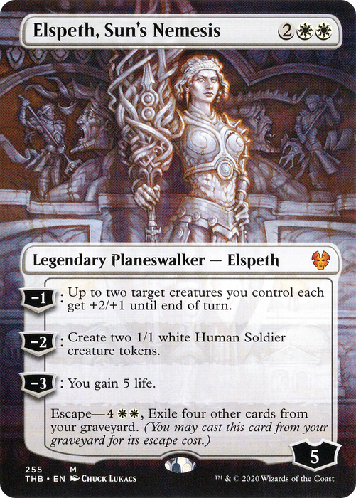 Elspeth, Sun's Nemesis (THB-255) - mythic (Borderless)