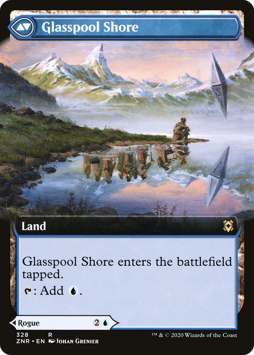 Glasspool Mimic // Glasspool Shore (ZNR-328) - rare: (Extended Art)