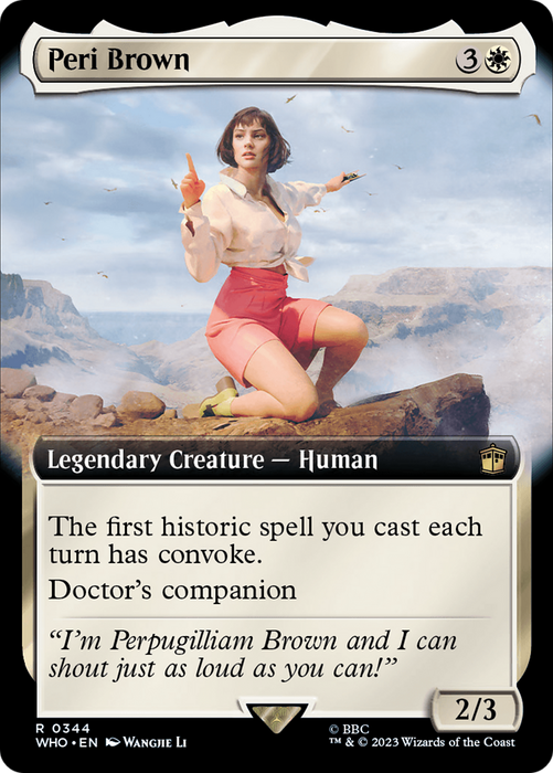 Peri Brown (WHO-344) - rare: (Extended Art) - Foil