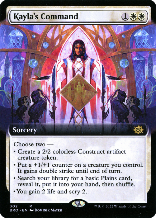 Kayla's Command (BRO-302) - rare: (Extended Art) - Foil