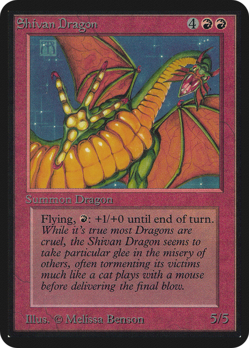 Shivan Dragon (LEA-174) - rare