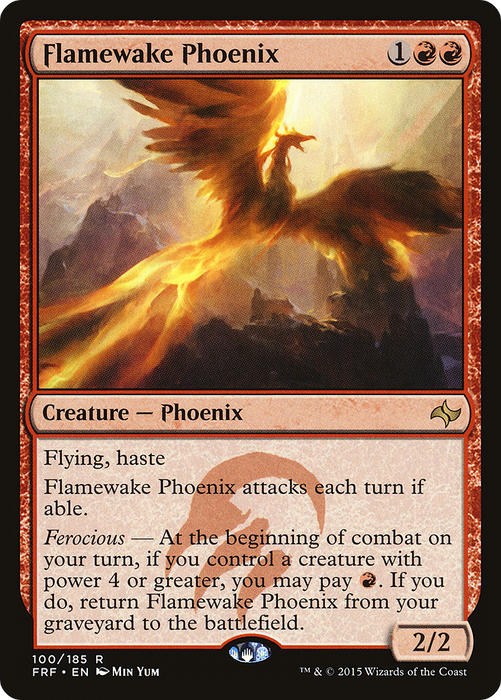 Flamewake Phoenix (FRF-100) - rare - Foil