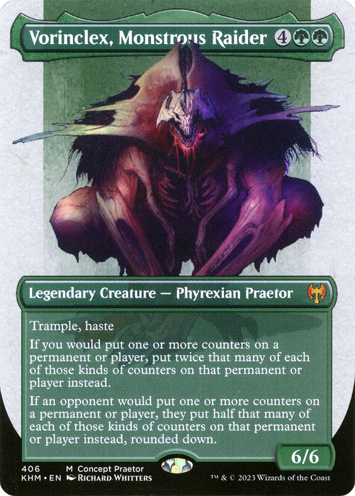 Vorinclex, Monstrous Raider (ONE-406) - mythic (Borderless) - Foil