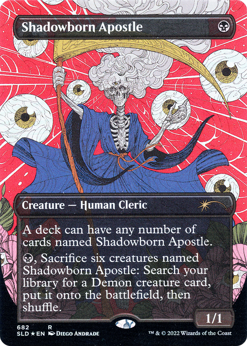 Shadowborn Apostle (SLD-682) - rare (Borderless) - Foil