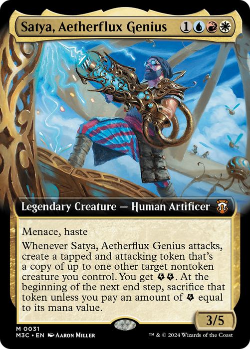 Satya, Aetherflux Genius (M3C-031) - mythic: (Extended Art) - Foil