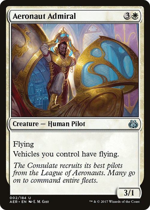 Aeronaut Admiral (AER-002) - uncommon - Foil