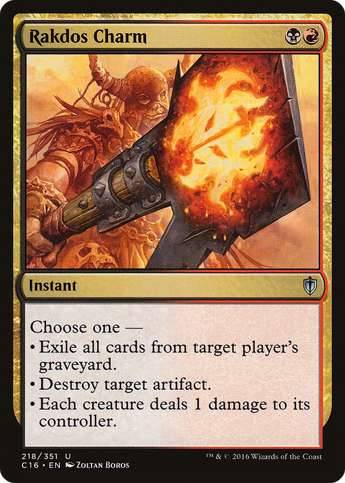 Rakdos Charm (C16-218) - uncommon