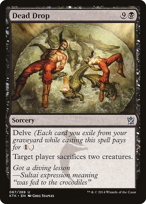 Dead Drop (KTK-067) - uncommon - Foil