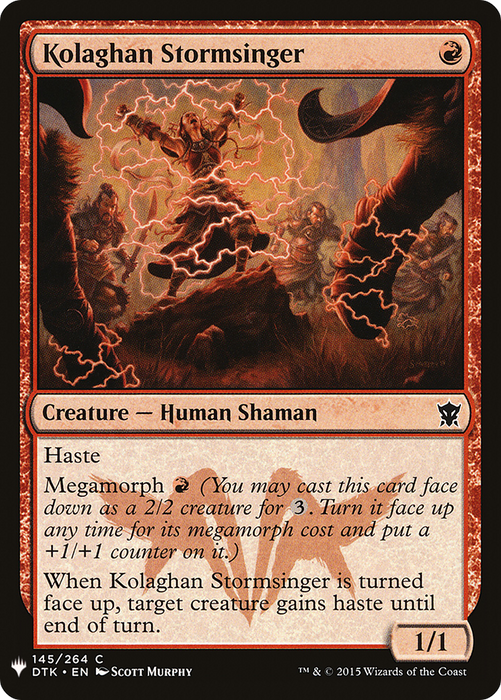 Kolaghan Stormsinger (LIST-DTK-145) - common
