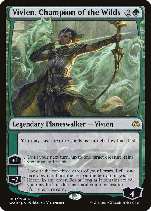 Vivien, Champion of the Wilds (WAR-180) - rare - Foil
