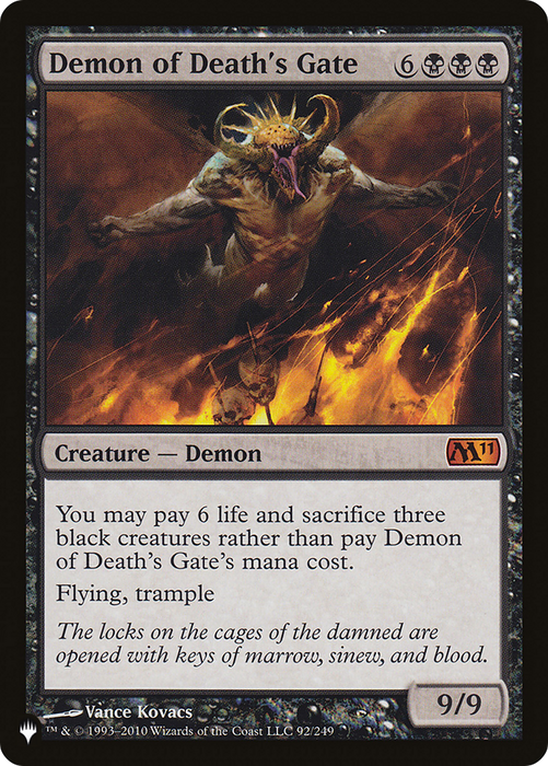 Demon of Death's Gate (LIST-M11-92) - mythic