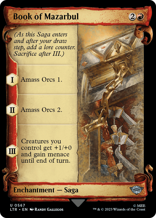 Book of Mazarbul (LTR-567) - uncommon: (Showcase) - Foil