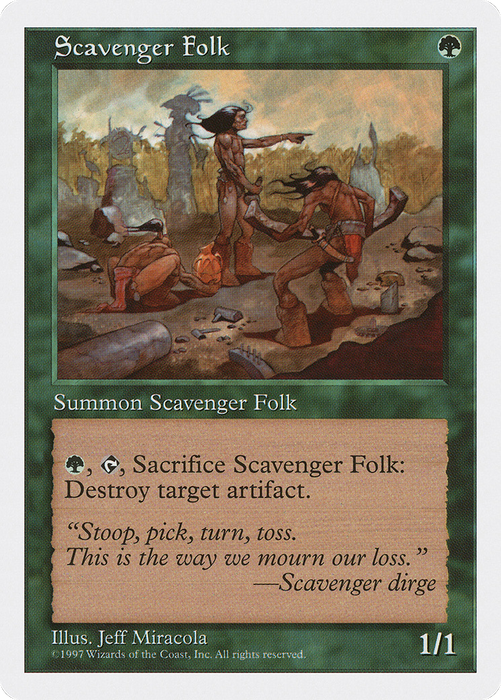 Scavenger Folk (5ED-323) - common