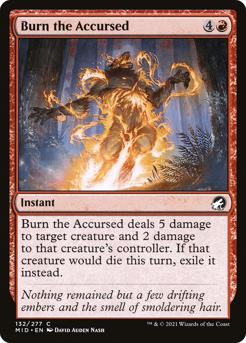 Burn the Accursed (MID-132) - common