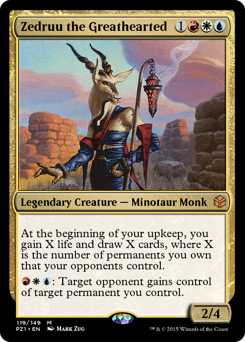 Zedruu the Greathearted (PZ1-119) - mythic