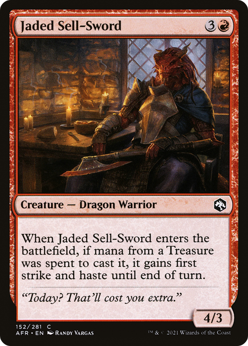 Jaded Sell-Sword (AFR-152) - common - Foil