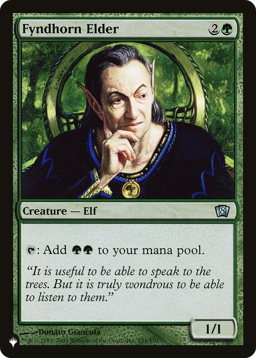 Fyndhorn Elder (LIST-8ED-251) - uncommon